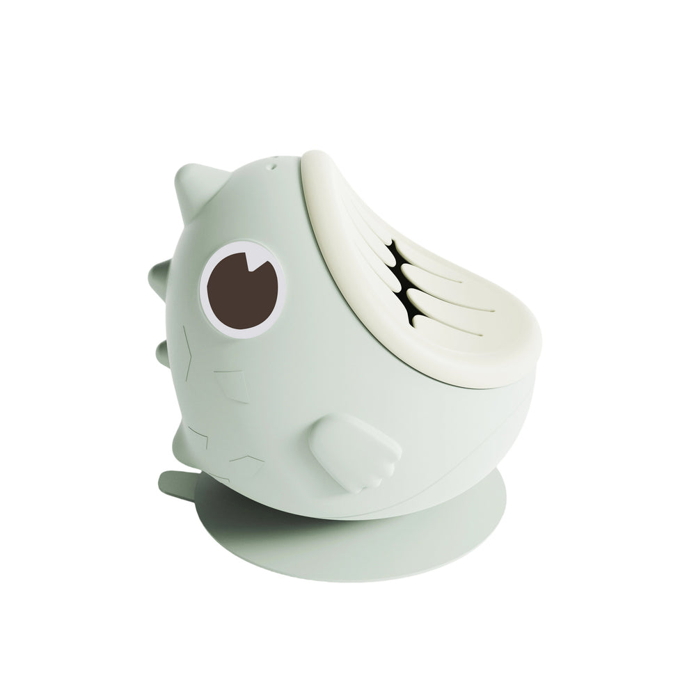 Dinosaur silicone bowl - food grade cartoon baby suction bowl for weaning, steaming, and snacking - drop-proof kids' tableware