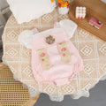 Baby clothes summer thin one-piece short-sleeved one-year-old baby girl summer dress fashionable summer outing short-sleeved butt-covering