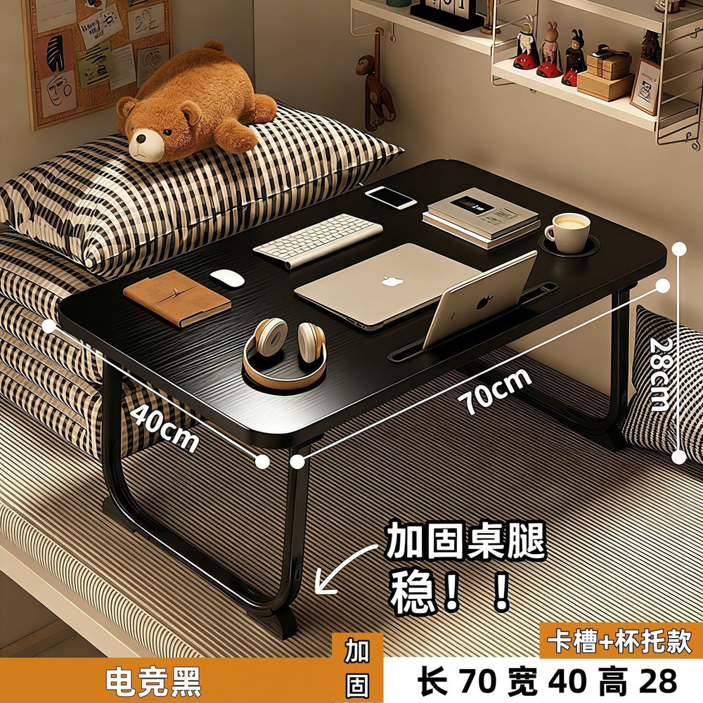 Bedside desk folding small table student dormitory writing desk dorm room essential laptop table assembly-free