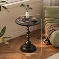 Accessible luxury sofa side table retro corner table iron bedside storage balcony small round table living room for home small coffee table