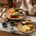 Retro kiln turned stylish small milk pot restaurant hotel ceramic small flavor dish hot pot dipping dish seasoning sauce small milk pot