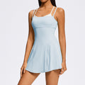 New tennis skirt jumpsuit - quick-dry, breathable yoga skirt - anti-exposure workout golf outdoor training skirt