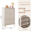 Tipping shoe cabinet solid wood for home door new arrival large capacity entrance cabinet small narrow shoe rack