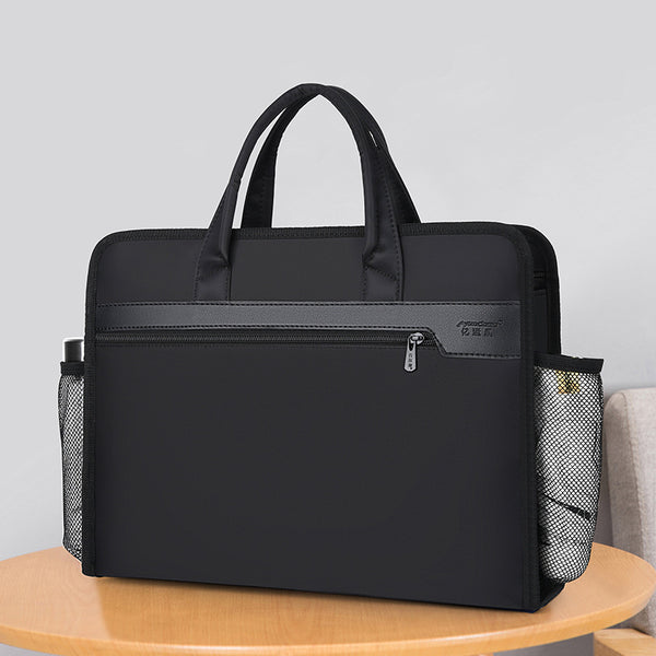 Yiyunchen briefcase custom logo file bag women's Oxford cloth large-capacity meeting bag with water cup 235