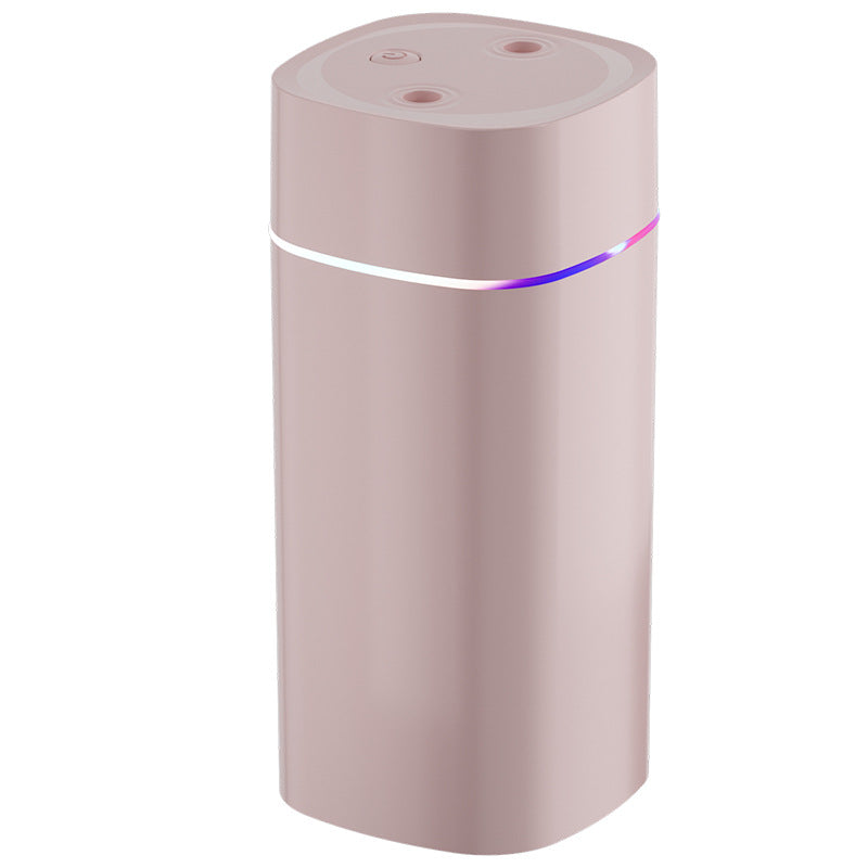 Dual nozzle 600ml humidifier - car & home mini humidifier with high mist output, air purifier, wholesale gift, hydrating mist