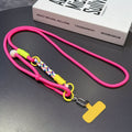 New arrival adjustable hanging neck long braided rope multi-functional wrist patchwork rope k-styletrendy color ball outdoor anti-lost