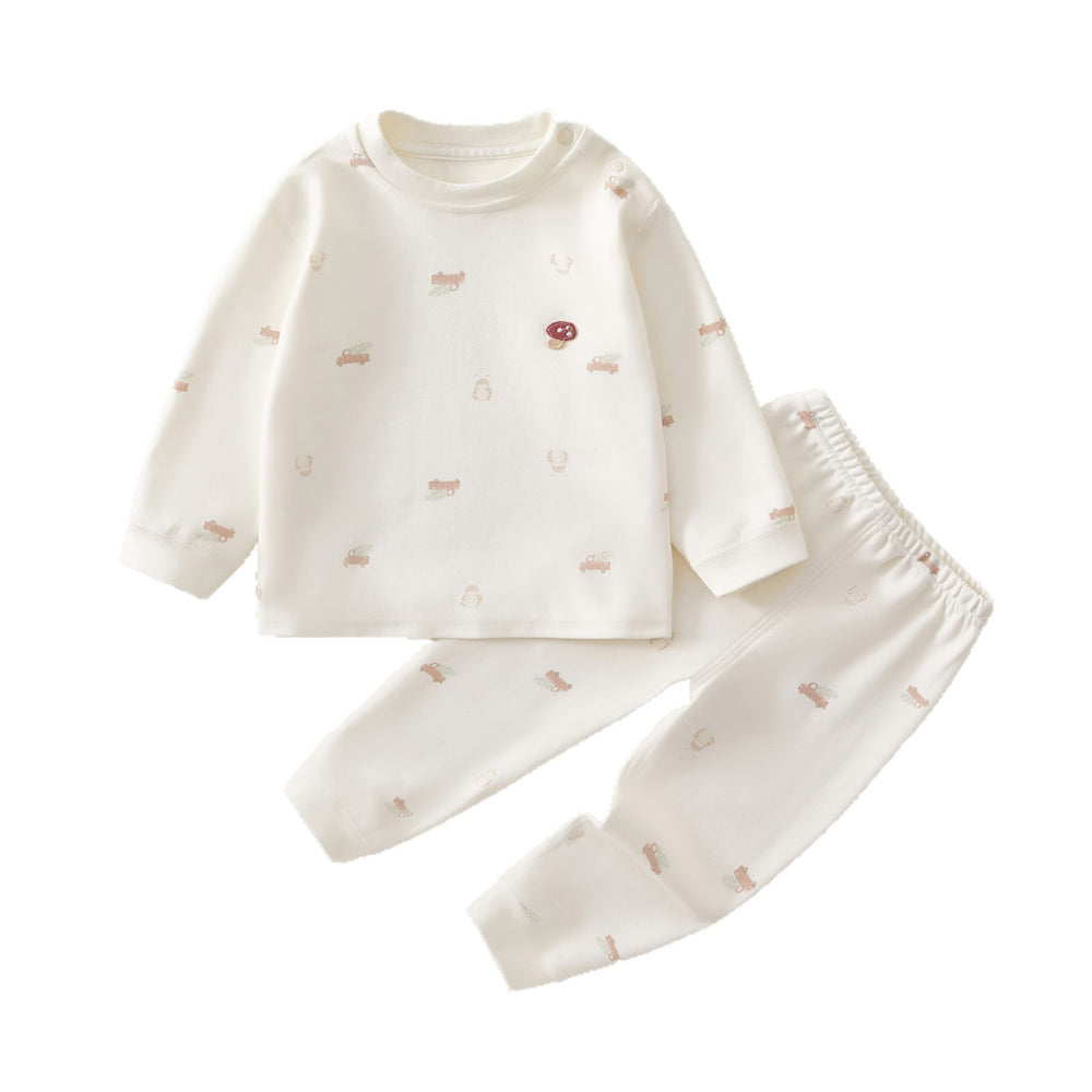 Babibele baby thermal underwear set - autumn/winter kids' pure cotton warm separates - baby underwear set