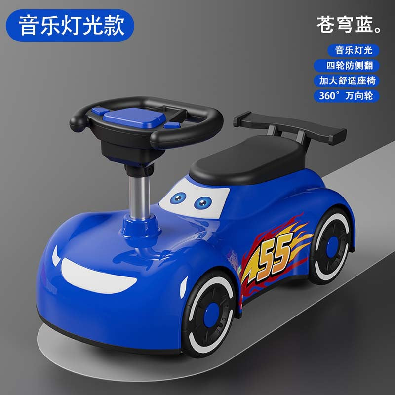 New children's twisting car 1-3 years old boy baby girl yo-yo car adults can sit on silent wheels anti-rollover swing car