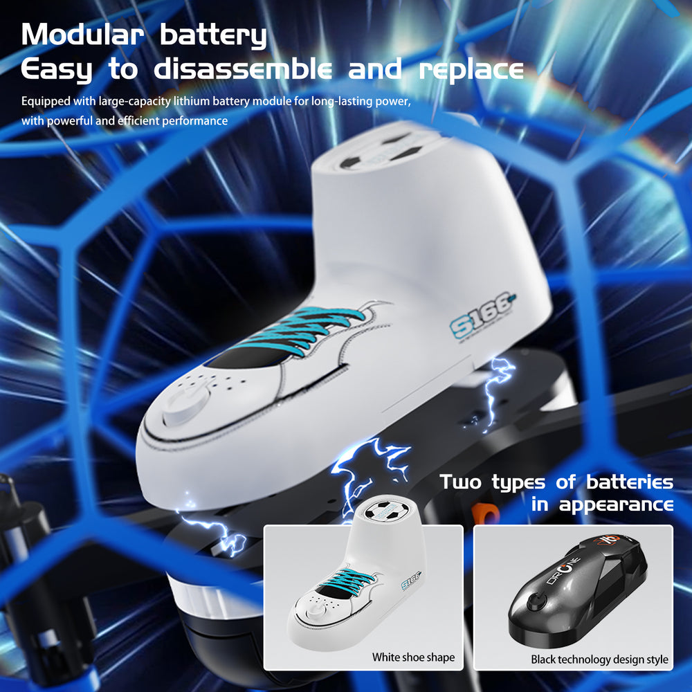 Yl16 remote control football drone with night navigation lights - anti-collision, drop-resistant, kids' light-up model aircraft toy
