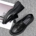 Men's leather dress shoes - versatile business style, breathable british casual design for spring/summer 2024. perfect for work, weddings, groomsmen, and height enhancement