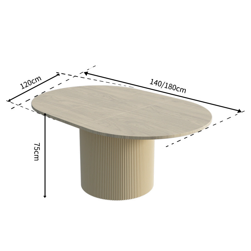 Scandinaviancasual round table for home small apartment dining table designer stretchable round light luxury coffee living room dining table