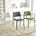 Scandinaviancasual soft-packed fabric dining chair back chair desk computer stool for home modern casual stackable chair