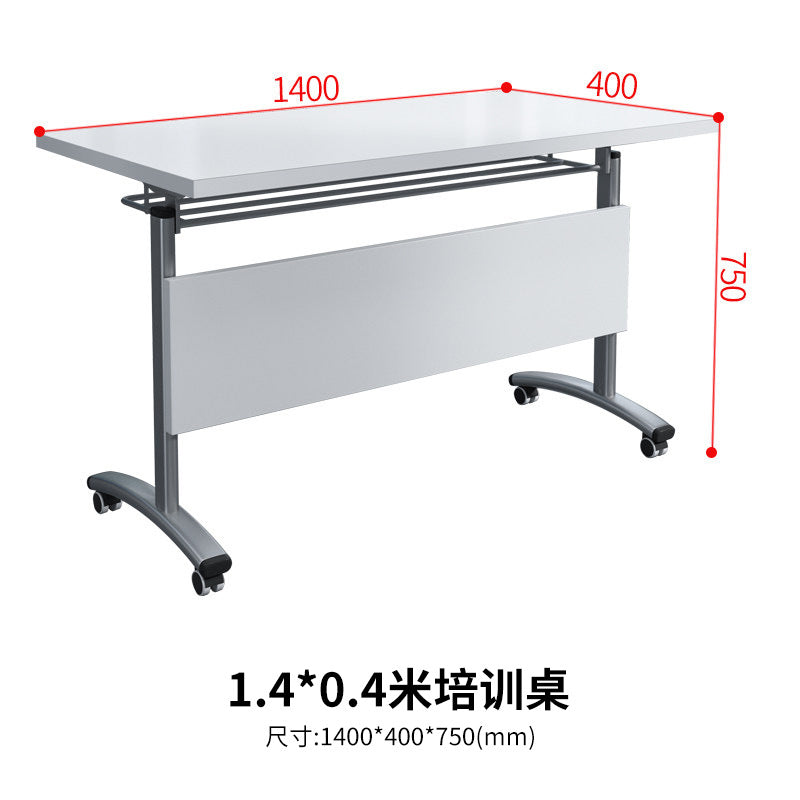 Saint li folding training table and chair mechanism desk and chair movable table foldable conference table retractable long strip