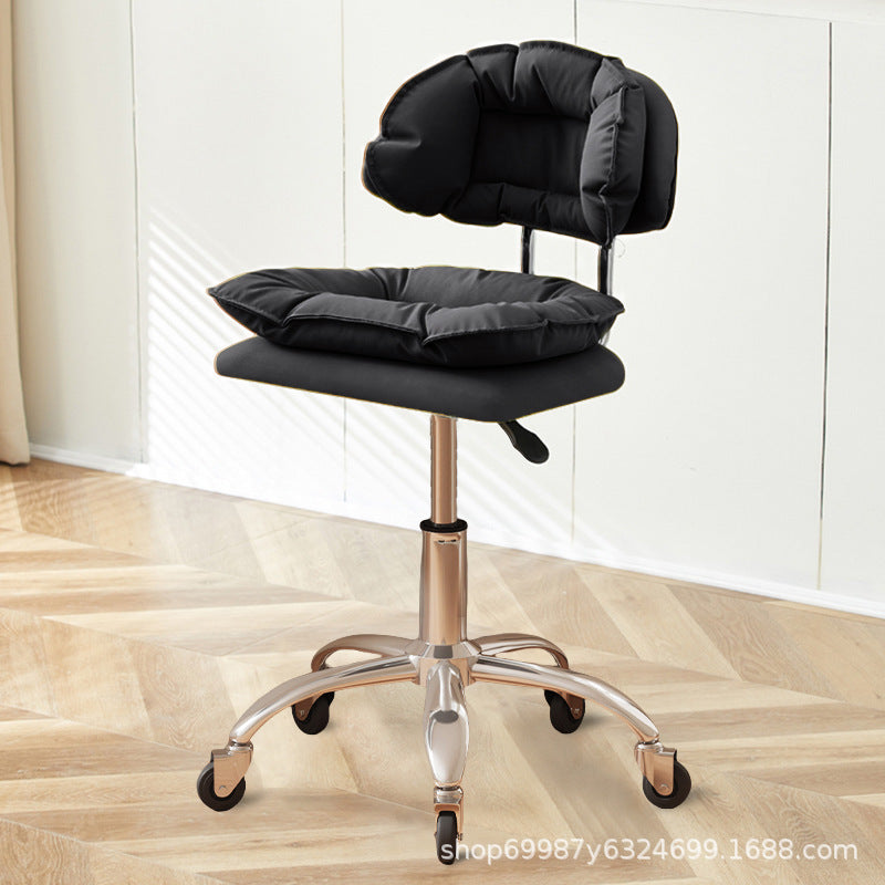 Beauty Chair Nail Art Eyelash Stool Barber Shop Backrest Lifting Chair Household Girls Bedroom Dressing Stool