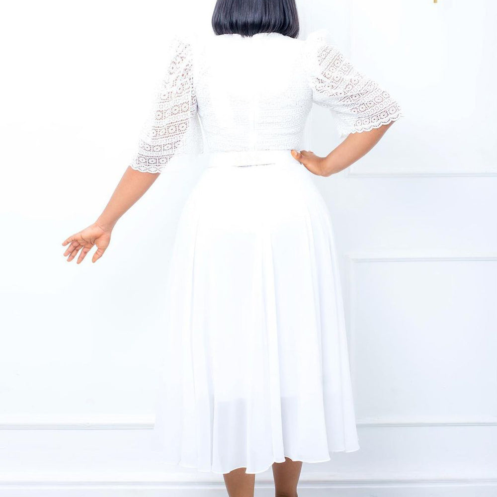 D280: belt included -  new cross-border fashion: european & american style patchwork chiffon beaded socialite african export dress
