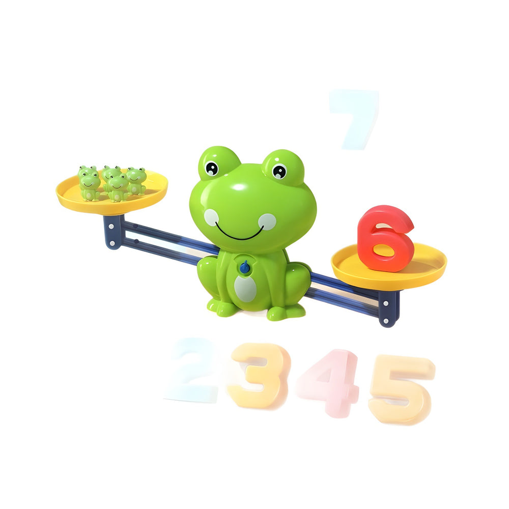 Kids' digital frog balance scale early education toy - intellectual development, baby cognition, logic thinking training, enlightenment puzzle