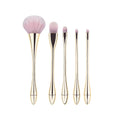 Sujilian 10-piece makeup brush set, golden small waist makeup brush, complete set of beauty tools, suitable for novices, makeup brush