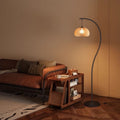 Used floor lamp - minimalist style for living room, beside sofa, bedroom ambiance, retro wabi-sabi style, study corner standing lamp