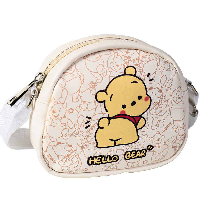 Crossbody bag female cartoon vivi bear big-eared dog storage bag large capacity cute cartoon children's bag female and male