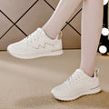 Women's leather sneakers - new autumn 2025 collection: casual, versatile, lightweight flat running shoes for outdoor travel
