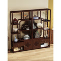 Special offer new chinoiserie non-solid wood antique rack tea tea set rack tea room tea cabinet ornaments storage rack large capacity