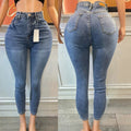 Silm stretch denim skinny jeans women's ladies skinny jeans women's denim pants in stockjeans