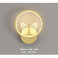 Led modern casualaccessible luxury pastoral for home hotel engineering butterfly gold black wall lamp scandinavian background wall bedside