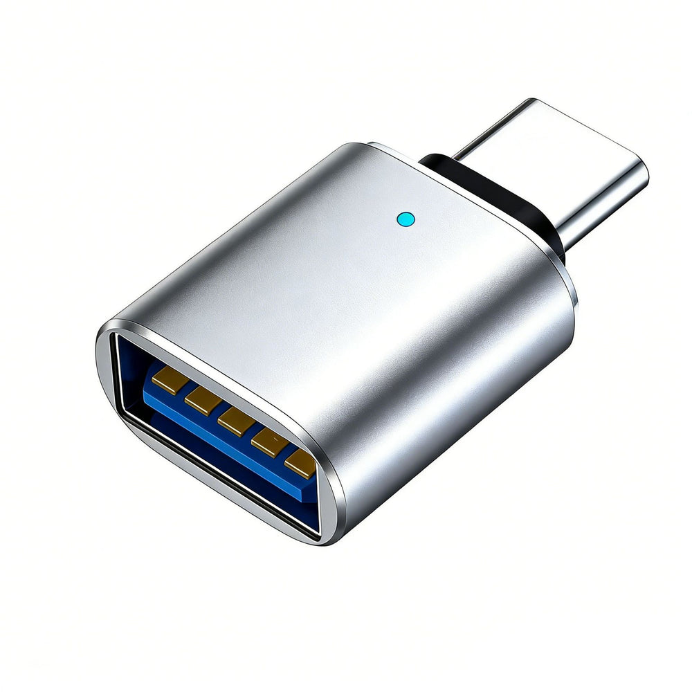 Type-c male to usb 3.0 female otg adapter - pc, phone, usb drive, car charger, illuminated converter