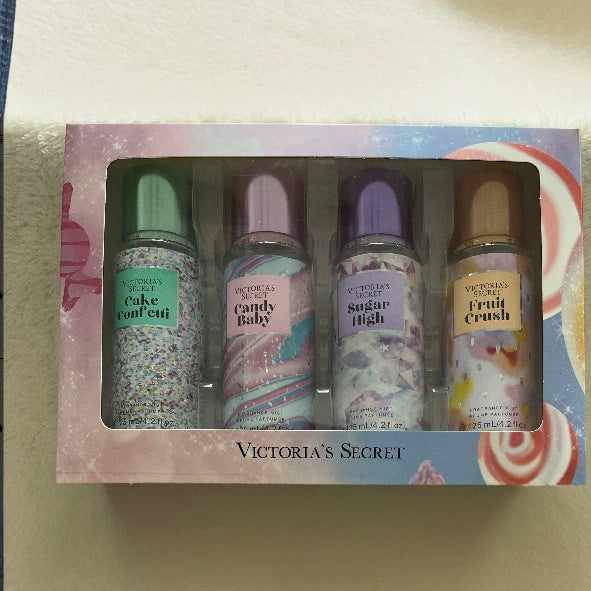 Victoria's secret mini fragrance set long-lasting fragrance moisturizing fragrance spray 125ml*4