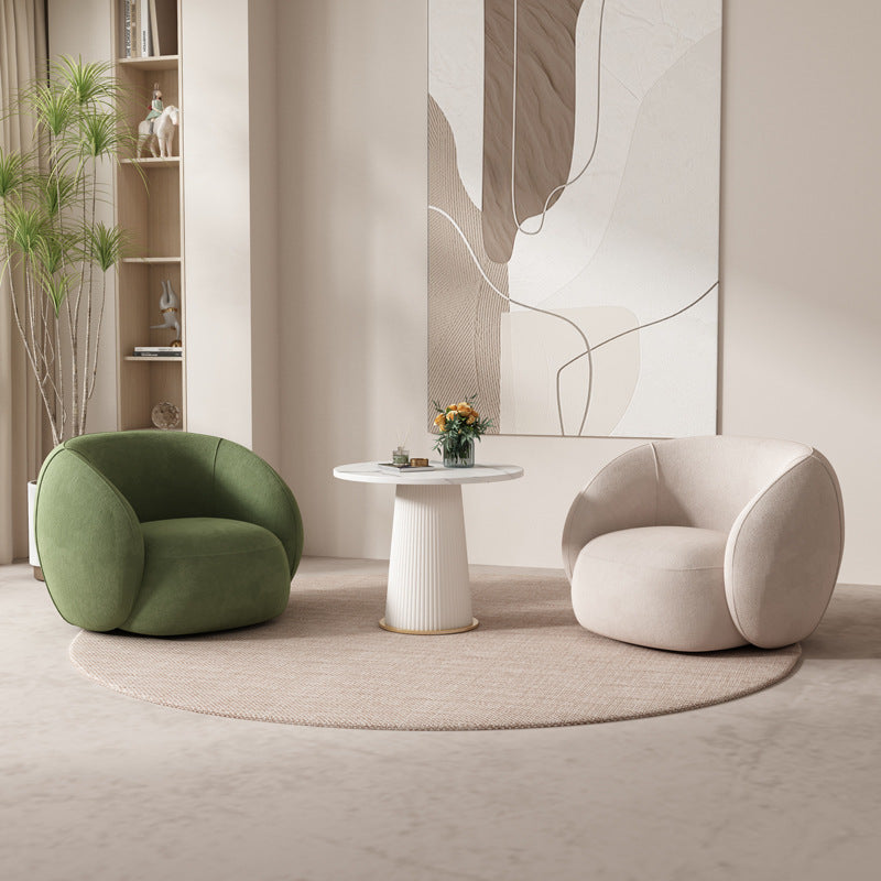 Beauty salon rest area sales department negotiation single sofa round table combination b&b balcony sofa chair living room