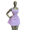 European and american cross-border women's fashion:  summer new arrival - elegant square neck, heavy embellishment, short cami dress