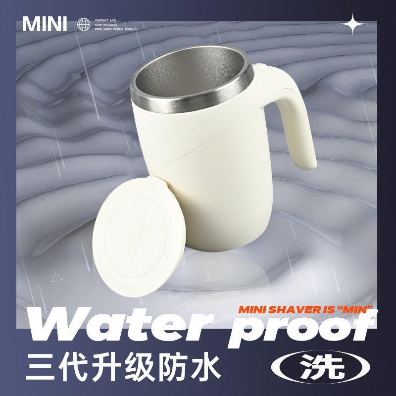 Magnetic stirring cup - factory direct, battery-powered electric coffee mug with 304 stainless steel inner liner and snowflake pattern
