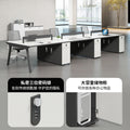 Saint li staff desk and chair combination casual modern employee booth four-six person desk screen workstation electric