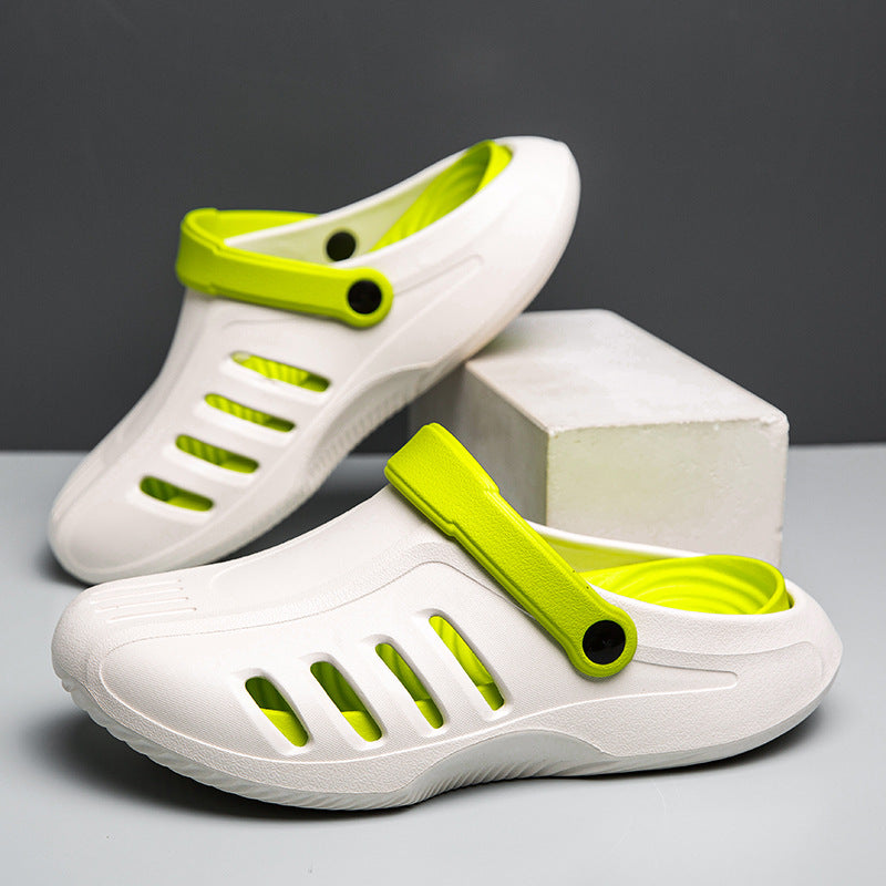 Men's summer new sandals outdoor casual beach shoes wear soft-soled driving dual-purpose thick-soled slippers