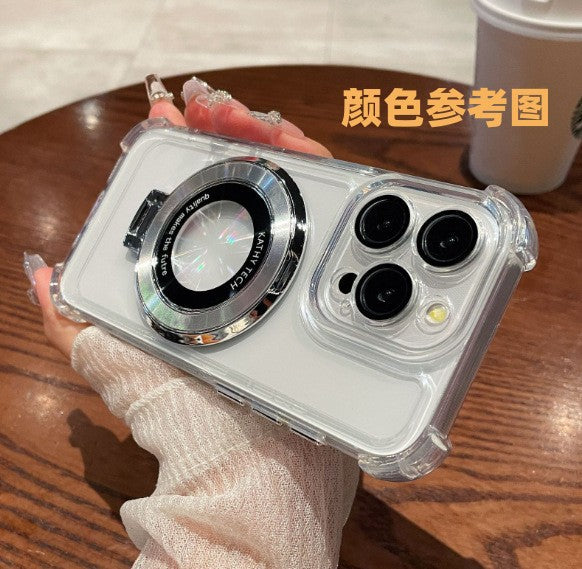 Electroplated airbag anti-drop s26 ultra case for samsung s25, a24 magnetic stand, a57, and samsung s26