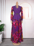 African plus size women's fashion: new irregular two-piece set - trendy export style printed dress for