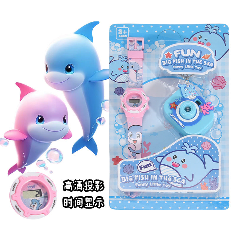 Cartoon projector camera - perfect birthday gift for kindergarten and elementary school students, class party favors, event prizes, educational watch toy