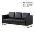 Single seater office sofa with coffee table set - genuine leather, ideal for car dealerships (4s stores), customer waiting areas, reception rooms - minimalist modern design