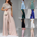 spring new arrival: cross-border  fashion - european & american style sequin bodysuit, trendy short-sleeve casual jumpsuit/pants