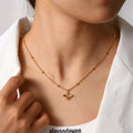 2025 minimalist new women's summer choker necklace - simple, elegant, niche, light luxury, street style, bee pendant necklace