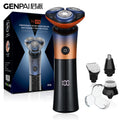 Magnetic three-blade electric shaver digital display razor full body washable suit beard razor three dry and wet use