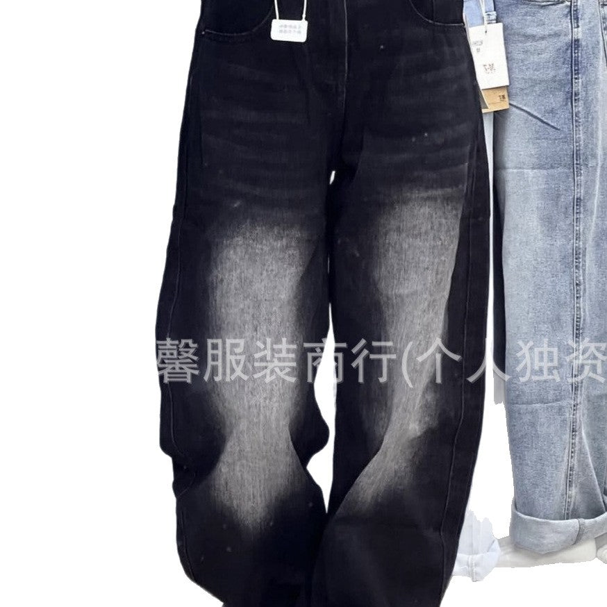 Ladies jeans available wholesalenew women's jeansloose wide-leg spot wholesale