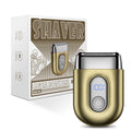 Men's electric shaver - digital display, mini reciprocating, magnetic attachment, triple blade head, portable alloy razor - cross-border wholesale