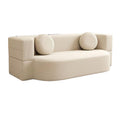 Fabric sofa bed small apartment sofa living room module double three-person compression rental house dual-purpose detachable washable and foldable
