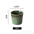 Japanese creative kiln-turned tableware ceramic suit restaurant for home model room stylish ceramic plate for one person to eat