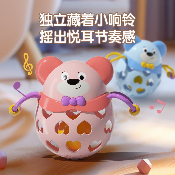 Cross-border export  baby rattle newborn baby hand rattle soothing ball hand grabbing rattle ball gnawing toy