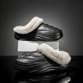 Broken cocoon couple cotton slippers casualnon-slipthick sole home thickenedheattech slippers outwear 2024stuffed slippers