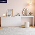 Dressing table bedroom for homecasual chest of drawers all-in-one small apartment storage cabinet cream style desk retractable dressing table