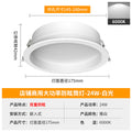 All white super bright 6inch - upgraded anti-glare - 24w-6000k white light [opening 14.5-16cm]