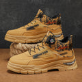 Men's fall new arrival: rotating buckle high-top anti-slip martin boots - men's casual, versatile, thick-soled athletic skate shoes, trendy style
